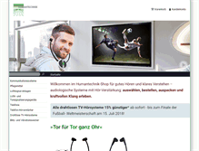 Tablet Screenshot of humantechnik-shop.com